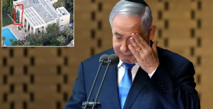 Hizbullah tarafından vurulan Netanyahu’nun evinin son hali