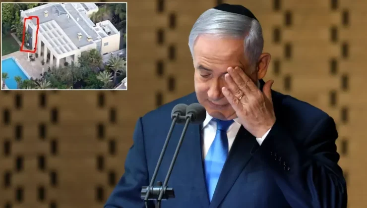 Hizbullah tarafından vurulan Netanyahu’nun evinin son hali