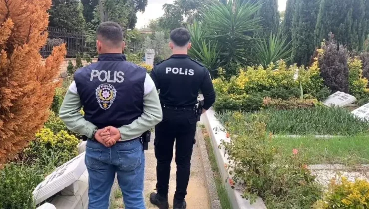 Polis, Cem Garipoğlu’nun kabrinin bulunduğu mezarlıkta nöbet tutuyor